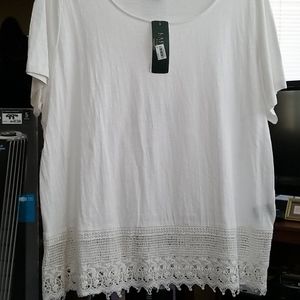 White 100% Cotton top